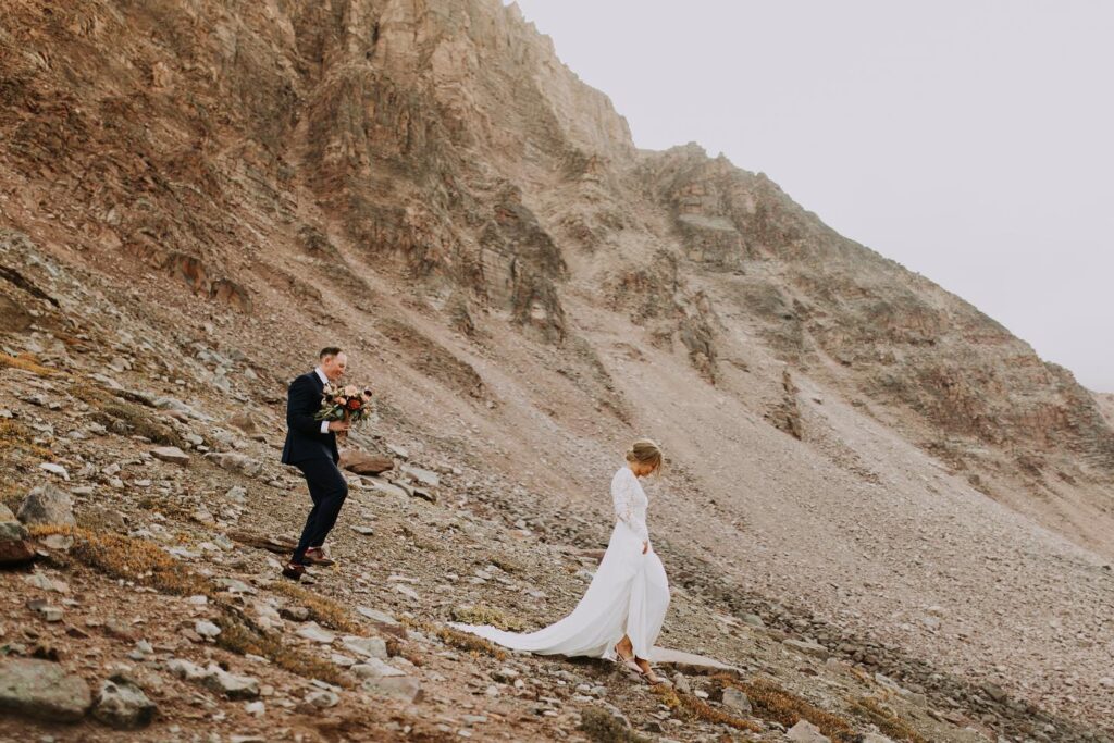Canmore Hiking Elopement Photography
